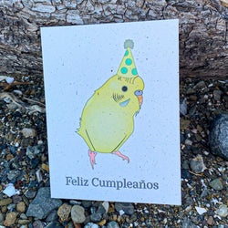 Feliz Cumpleaños - Yellow Parakeet